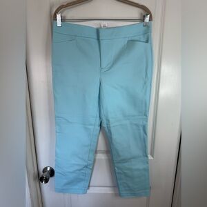 Ecru Women’s Light Blue Cropped Fitted Pants - Size 8